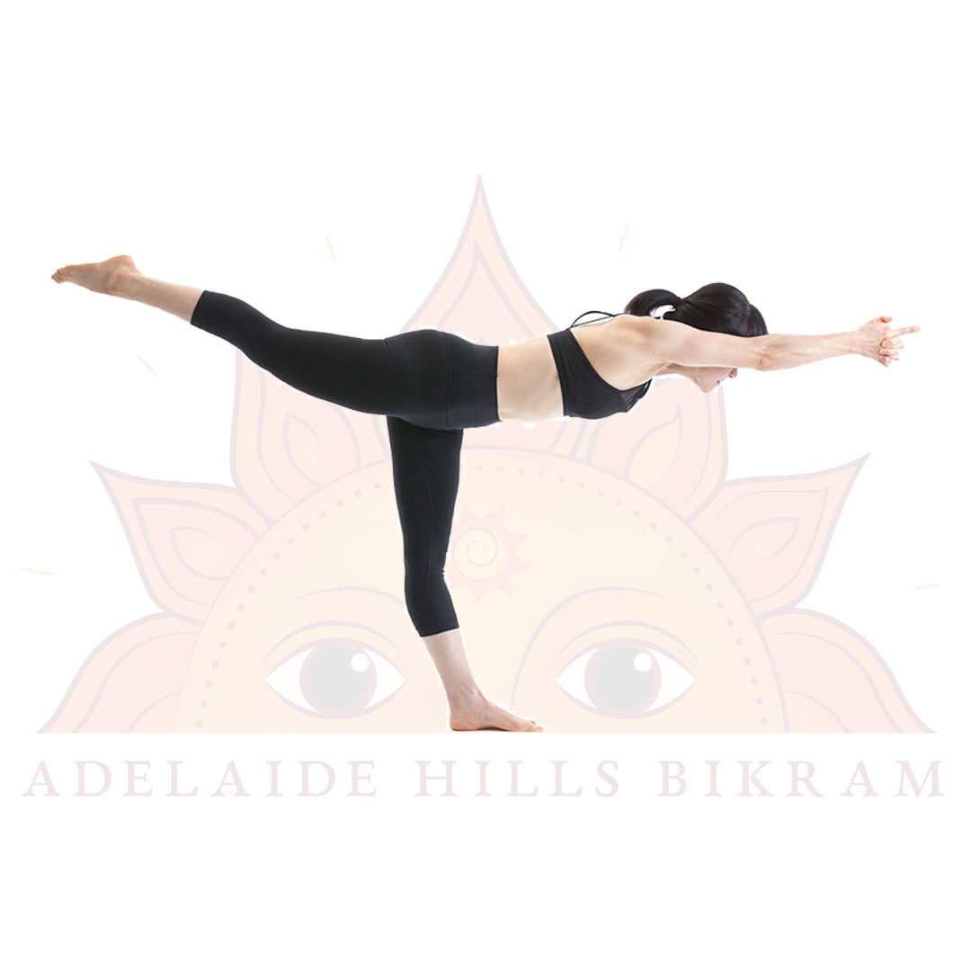 Bikram Posture - Toe Stand  Adelaide Hills Bikram Stirling
