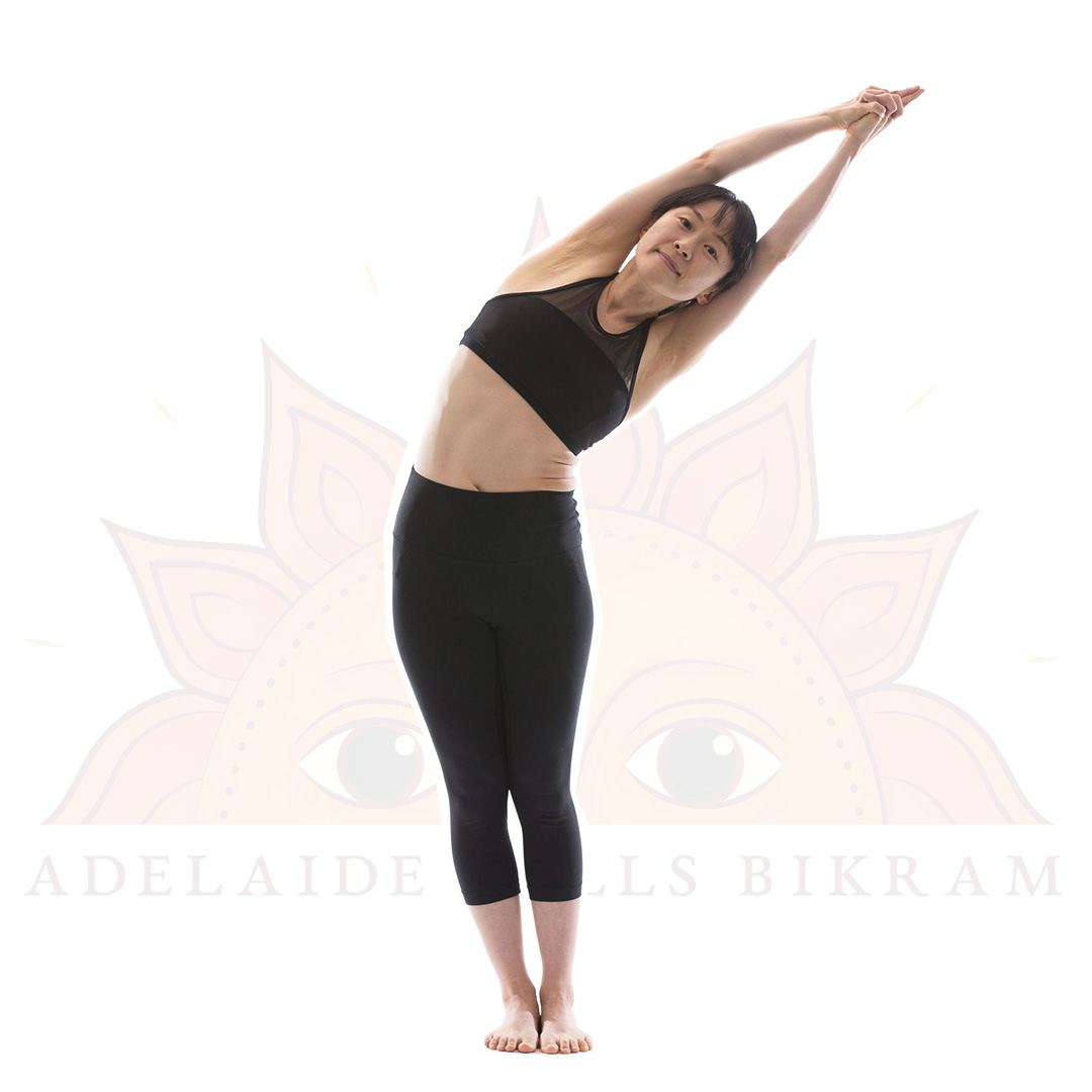 Premium Vector | Half moon yoga pose young woman practicing yoga fitness  workout concept